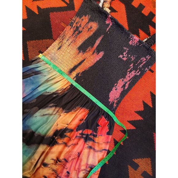 NEW NO BRAND FIT AND FLARE MULTICOLORED TIE DYED TOP. SIZE XL - Picture 7 of 7